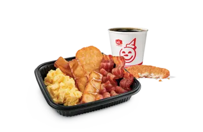 3Pc Classic French Toast Sticks Platter w/ Bacon Combo