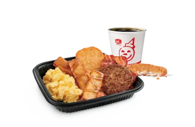 3Pc Classic French Toast Sticks Platter w/ Bacon & Sausage Combo