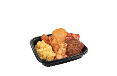 3Pc Classic French Toast Sticks Platter w/ Bacon & Sausage