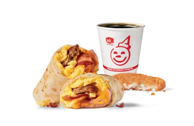 Meat Lovers Breakfast Burrito Combo