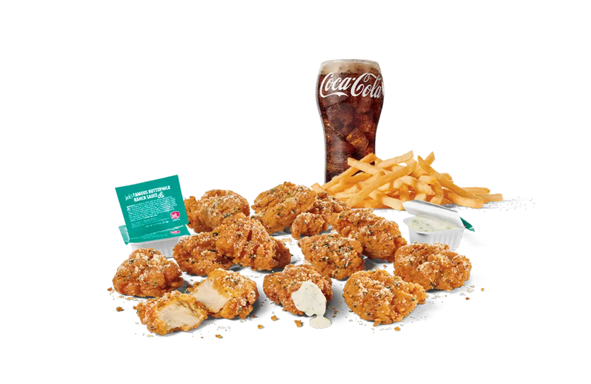 12pc Garlic Parm Crispy Boneless Wings Combo