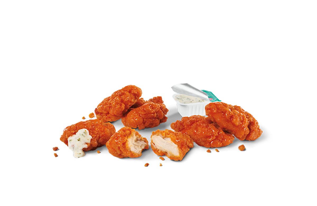 6Pc Buffalo Crispy Boneless Wings 