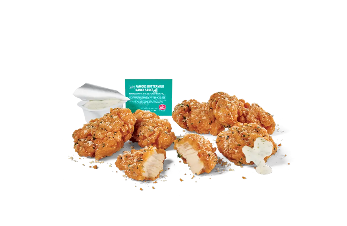6Pc Garlic Parm Crispy Boneless Wings