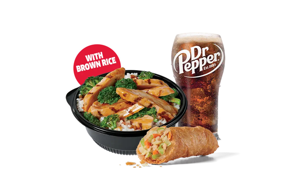 Chicken Teriyaki Bowl w/ Brown Rice Combo