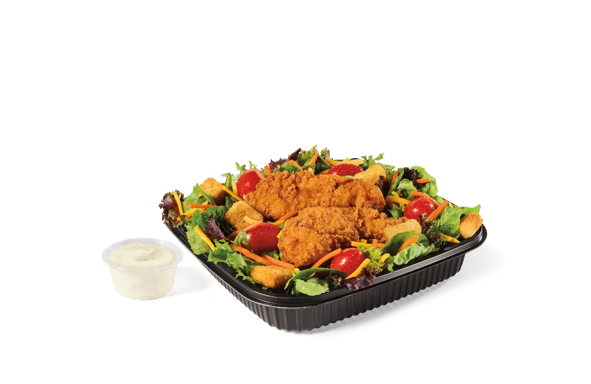 Garden Salad w/ Crispy Chicken