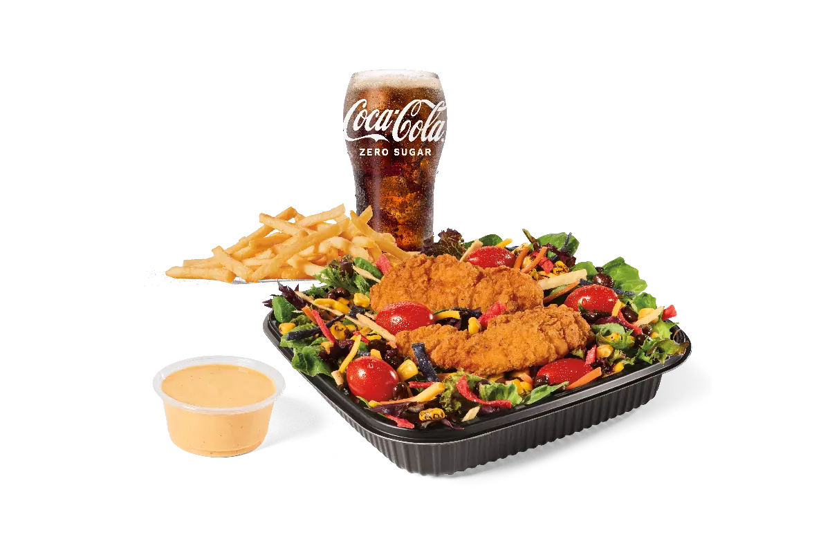 Southwest Salad w/ Crispy Chicken Combo